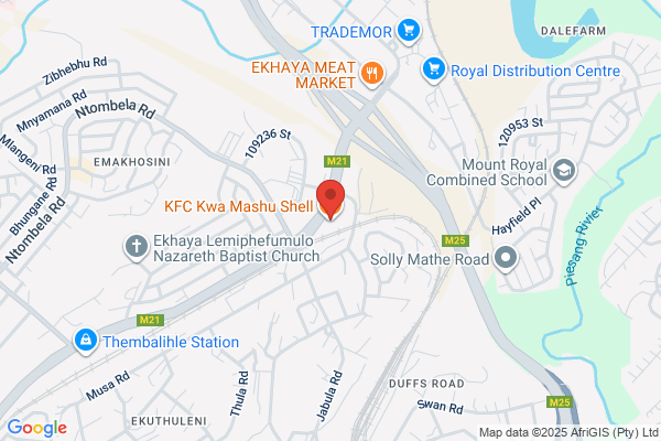 KFC Kwa Mashu Shell - Temporarily Closed