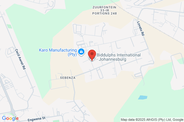 Biddulphs International - Johannesburg International Division