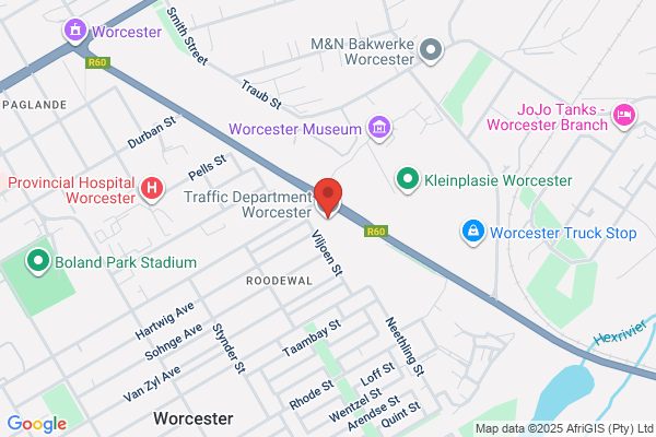 Worcester Traffic Department (Motor vehicle registrations)